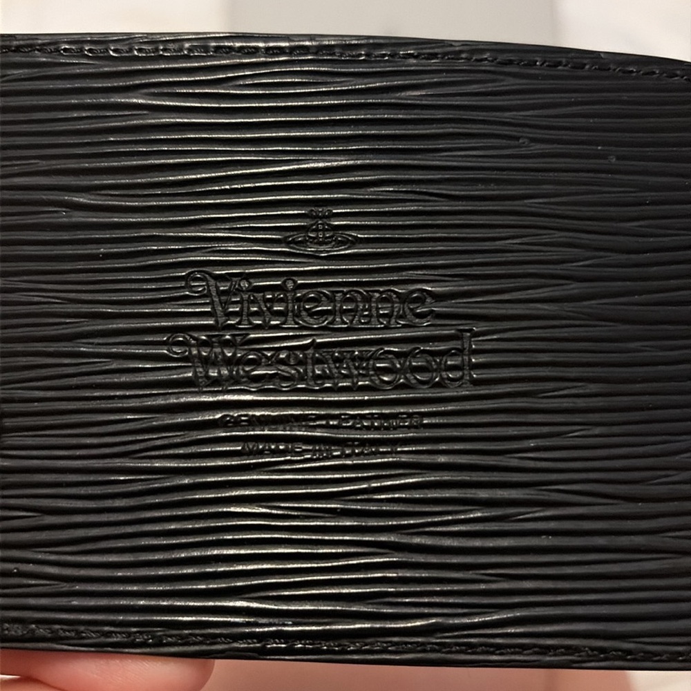 Black Leather Card Holder Vivienne Westwood - Picture 3 of 3
